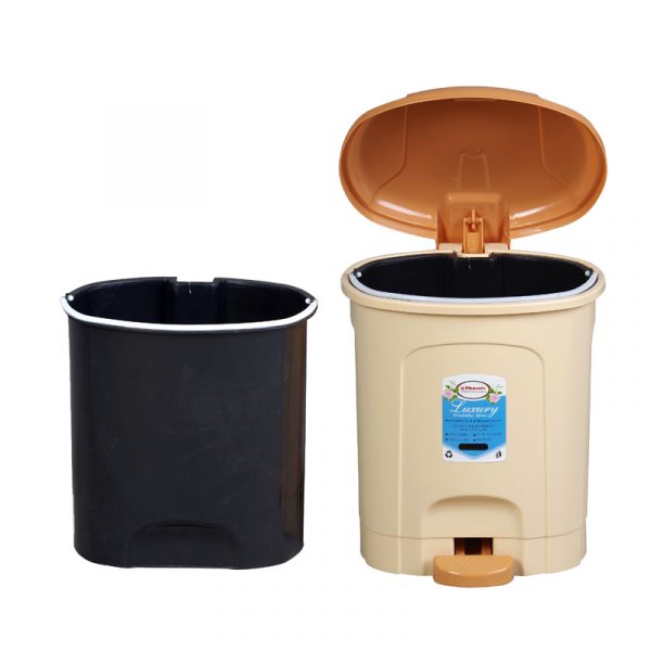 Waste container with sub container white background