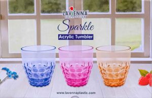 plastic Sparkle Drinking glass 6 Piece Set