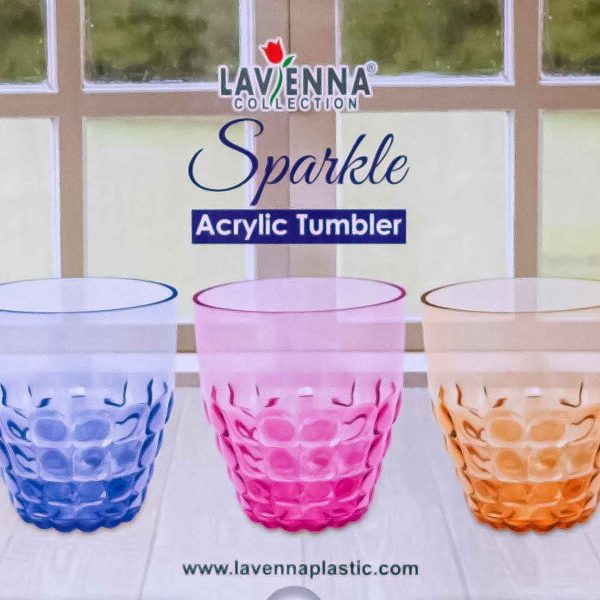 plastic Sparkle Drinking glass 6 Piece Set