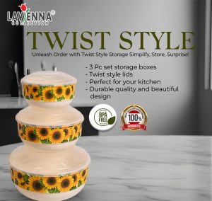 Twist Storage Box (Set of 3)