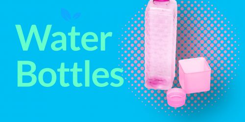 water-bottle-with multiple-lid-pink-color