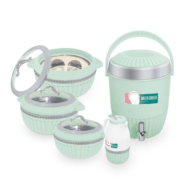 Arizona H-7 Green Hotpot and Water Cooler Giftset