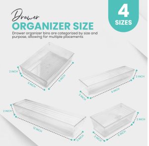 Drawer Organizer (Pack of 4)