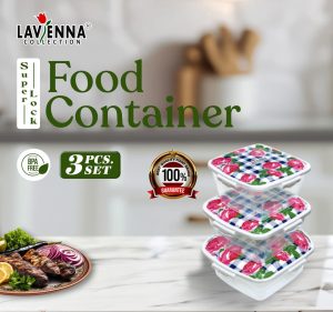 Lavenna Super-Lock Food Containers (Set of 3)